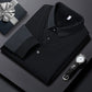 Men's Lapel Faux Two-Piece Knitted Shirt