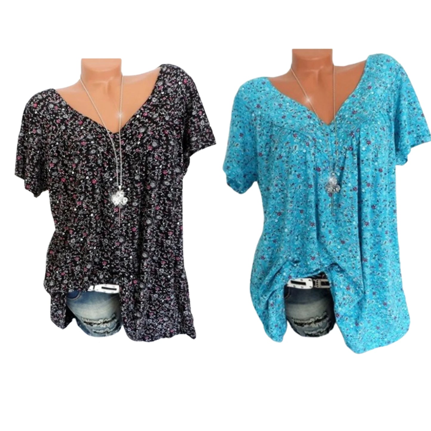 Summer fashion print short sleeve