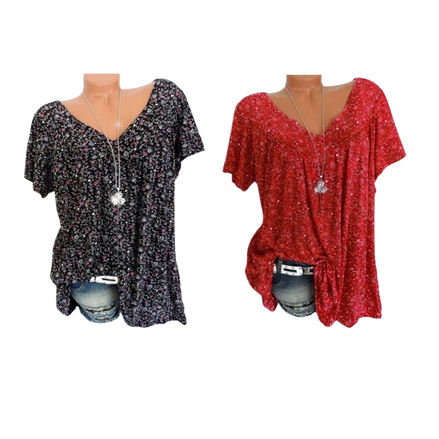 Summer fashion print short sleeve