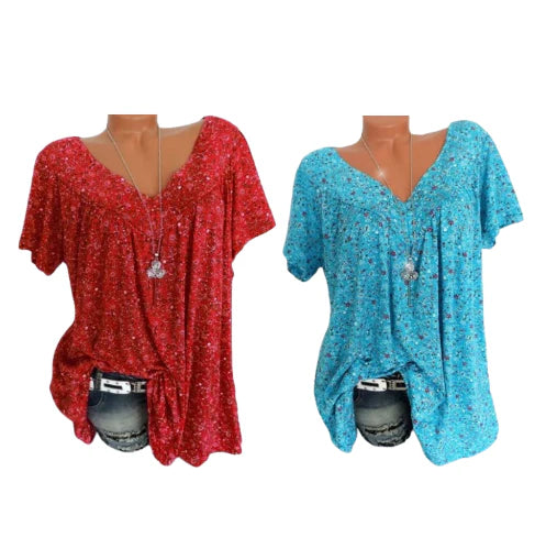 Summer fashion print short sleeve