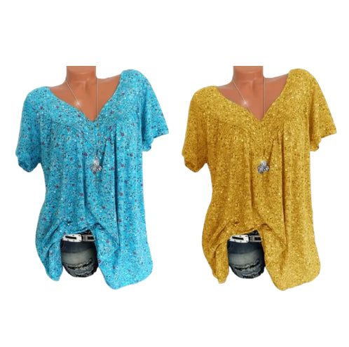 Summer fashion print short sleeve