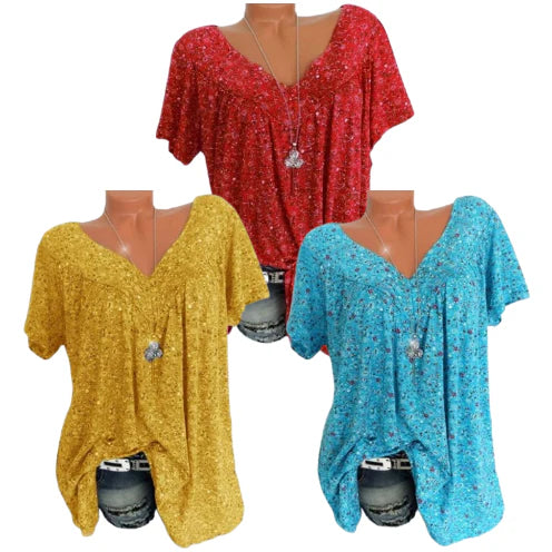 Summer fashion print short sleeve