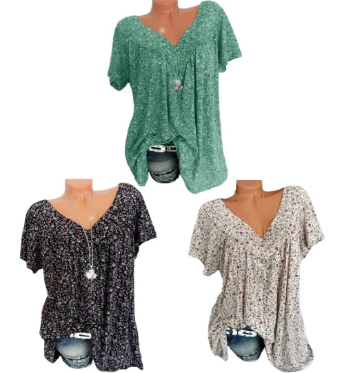 Summer fashion print short sleeve