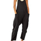 🌟Summer Sale- 49% OFF❤️‍🔥Solid V-Neck Sling Pocket Jumpsuit