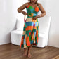 🏖️Summer Hot Sale 50% OFF🌼Women's Casual Resort Print Gathered Tunic Dress