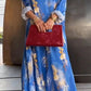 Women's Floral Print Asymmetrical Tunic & Pants Set