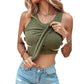 🔥Last Day Sale 49%🔥2025 Women's Ribbed Stretchy Tank Top with Shelf Bra