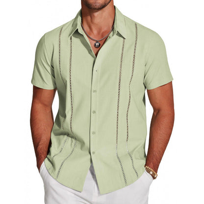 💐50% OFF ! Men's Button-Down Shirt – Breathable & Quick-Dry 🏃💨【Flash Sale】