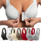 👙 50% OFF NOW! 💪 Adjustable Front Closure Push-Up Bra – Wire-Free, Seamless & Side Support – 4PCS Set for Daily Wear ✨