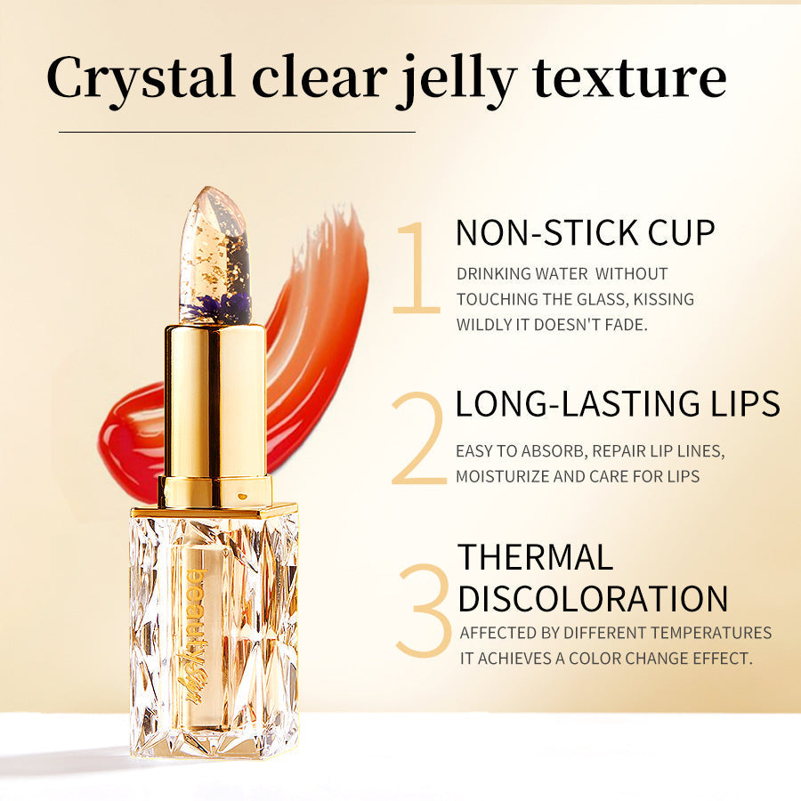 Transferproof Color-Changing Lipstick💄CrystalClear Color Alchemy 💋 Auto-Tints on Contact!