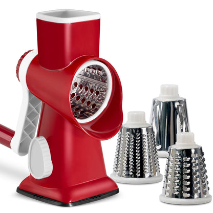 3 in 1 Rotary Cheese Grater Vegetable Slicer