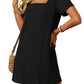 💕Last Day Promotion 48% OFF👗Women's Casual Square Neck Pocket Short Sleeve Dress with Pockets