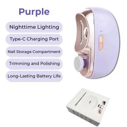 🎁 Hot Sale 49%OFF🔥3 in 1 Automatic Electric Nail Clipper with Polishing【Safe and convenient】
