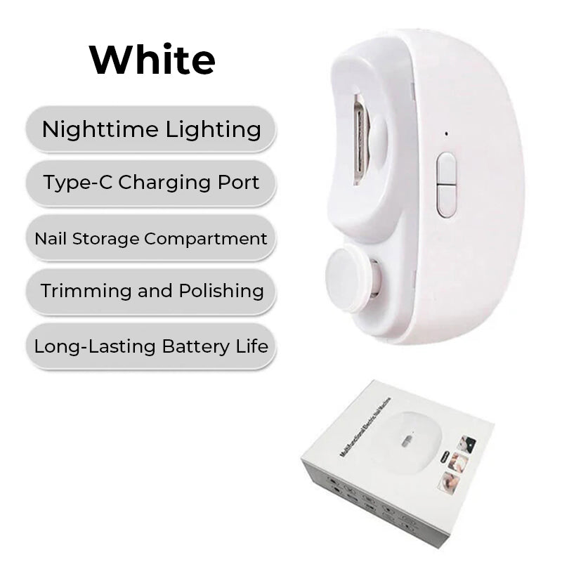 🎁 Hot Sale 49%OFF🔥3 in 1 Automatic Electric Nail Clipper with Polishing【Safe and convenient】