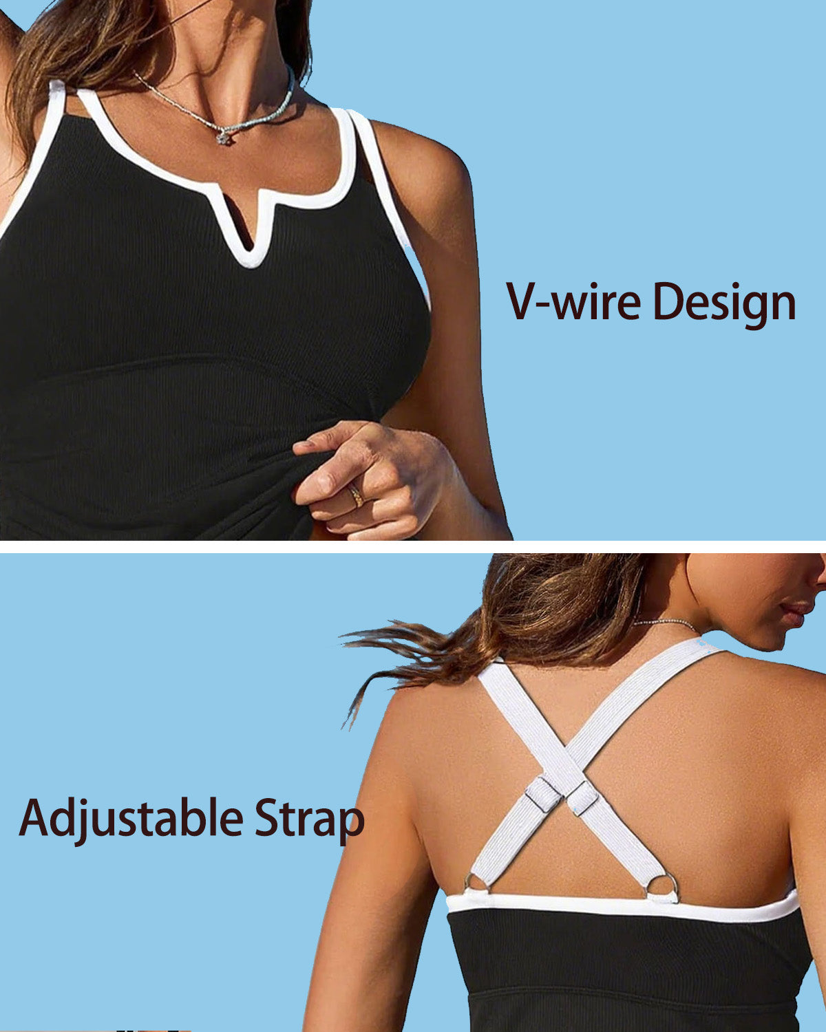 🔥2025 Summer Cool Deal: 50% OFF🔥Tummy Control Two-Piece Tankini Set