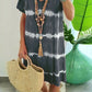 👗 50% OFF NOW! 🌈 Tie-Dye Striped Short Sleeve T-Shirt Dress – Soft & flowy – Perfect for summer, beach or casual days – comfortable and stylish 🌊✨