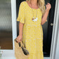 🎁2025 Big Sale 49% OFF🎁Round Neck Polka Dot Print Midi Dress