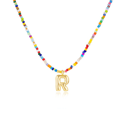 💜LAST DAY PROMOTION - 50%OFF💜 Letter Beaded Necklace for Women🔤A-Z