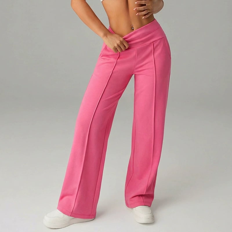 💗LAST DAY SALE 68% OFF⚡50K+ SOLD💕Women's Plain Loose Straight Leg Pants