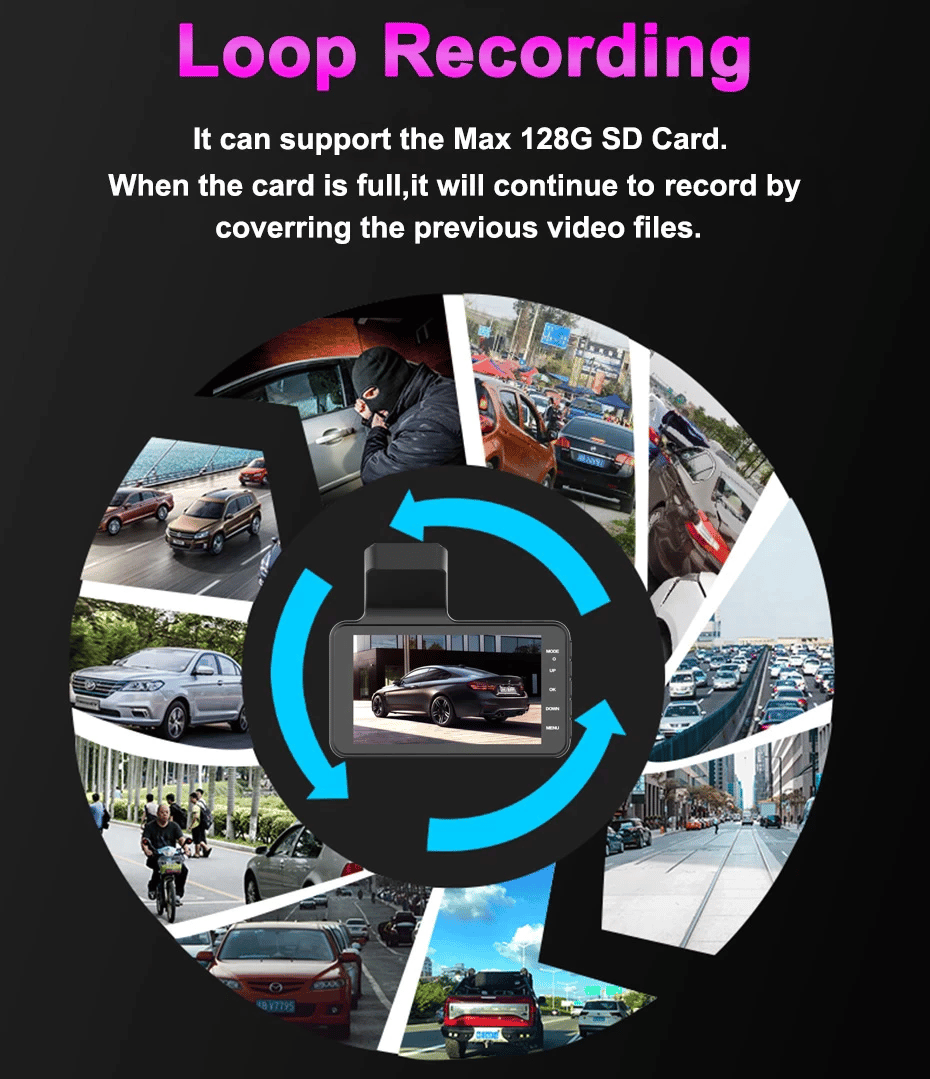 🎁Hot sale 49% OFF⏳1080P HD 170° Wide-Angle Nighttime Car Recorder