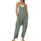 🌟Summer Sale- 49% OFF❤️‍🔥Solid V-Neck Sling Pocket Jumpsuit