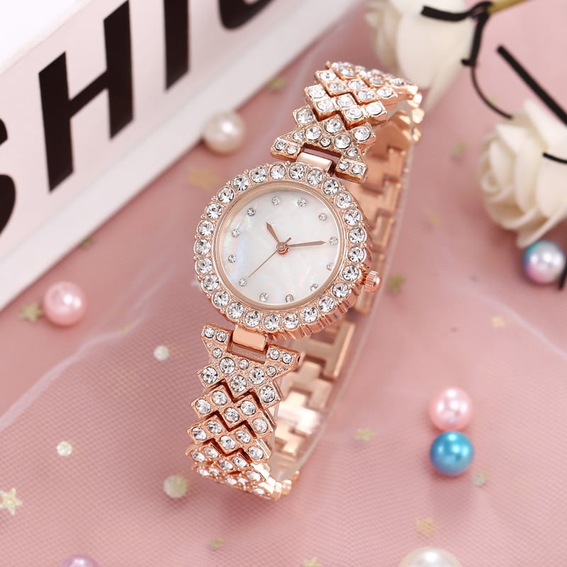 🎁Rhinestones Watch with Bracelet
