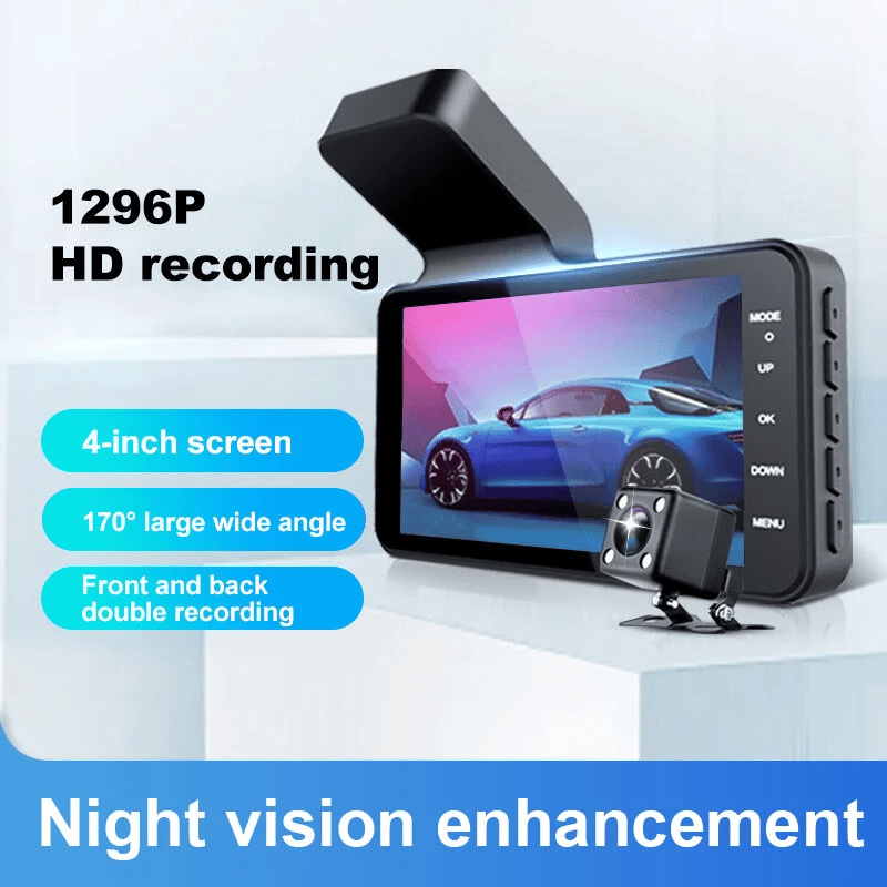 🎁Hot sale 49% OFF⏳1080P HD 170° Wide-Angle Nighttime Car Recorder