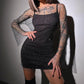🎅Christmas Pre-sale🎁Women's Rhinestone See Through Cover Up Dress