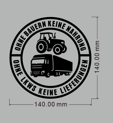 ⚡⚡50% OFF!!! 🚜Car Decal: 🌾No farmers, no food - no trucks, no deliveries🚛