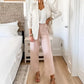 💥2025 HOT SALE💕Stretch Twill Cropped Wide Leg Pants
