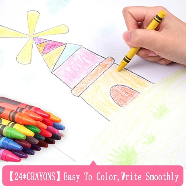🎨 50% OFF HOT PROMOTION! ✨ Deluxe 6-in-1 Art Creativity Set - Includes Drawing Tools & 12 Colors for Kids' Creative Development 🧑‍🎨🌟