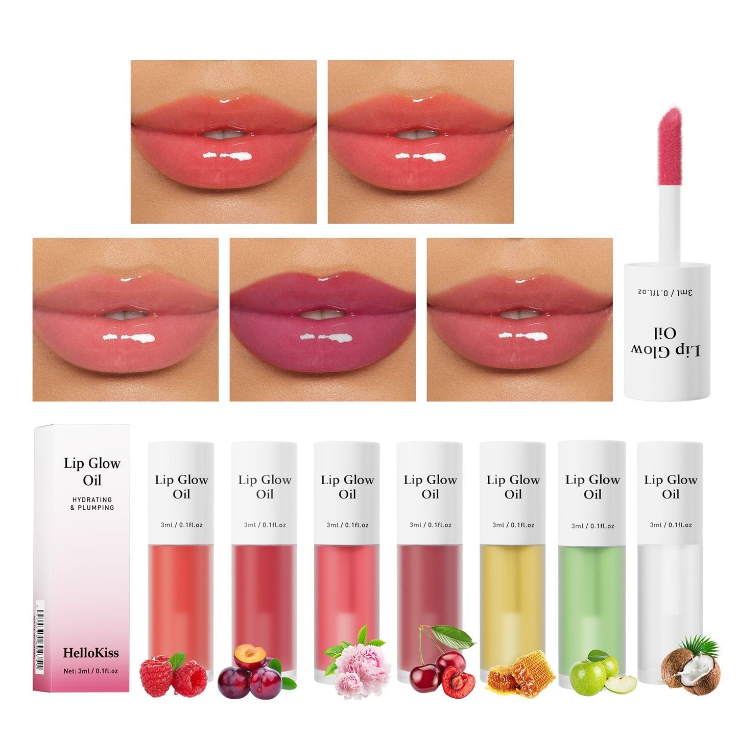 💄 BUY 1 GET 1 FREE! 😍 Korean Hydrating Lip Stain Oil - Long-Lasting Color with Moisturizing Gloss, Non-Sticky & Vegan Formula 🌸✨