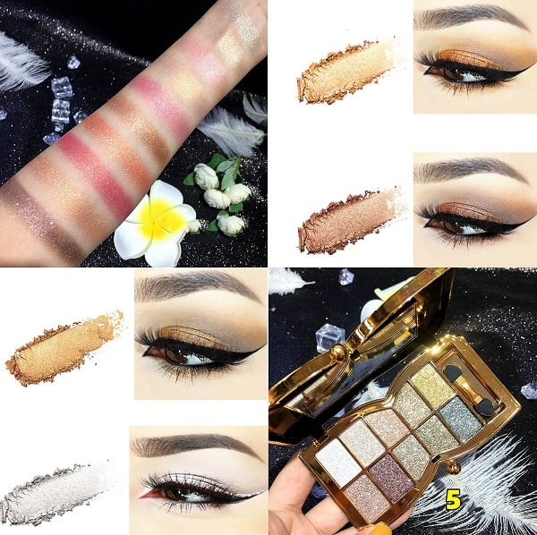 ✨10 colors glitter shimmer eyes shadow pallet