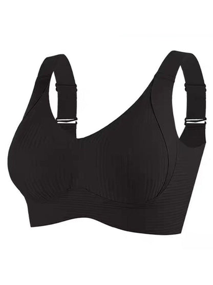 🎁Buy 1 Get 3 Packs💕Women's Ribbed Push Up Adjustable Wireless Bra