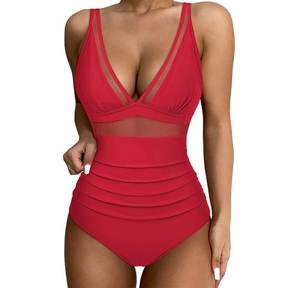🏖️ Pre-Summer Sale 50% OFF🏝️Mesh Tummy Control Swimsuit🏝️3
