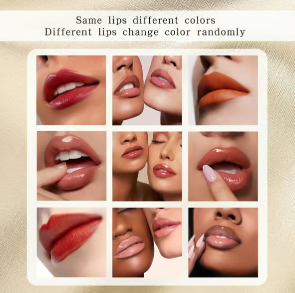 Transferproof Color-Changing Lipstick💄CrystalClear Color Alchemy 💋 Auto-Tints on Contact!