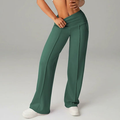 💗LAST DAY SALE 68% OFF⚡50K+ SOLD💕Women's Plain Loose Straight Leg Pants
