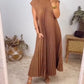 🌸Limited Sale 50% OFF🌸Sleeveless pleated simple solid colour dress🔥