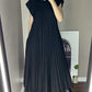 🌸Limited Sale 50% OFF🌸Sleeveless pleated simple solid colour dress🔥