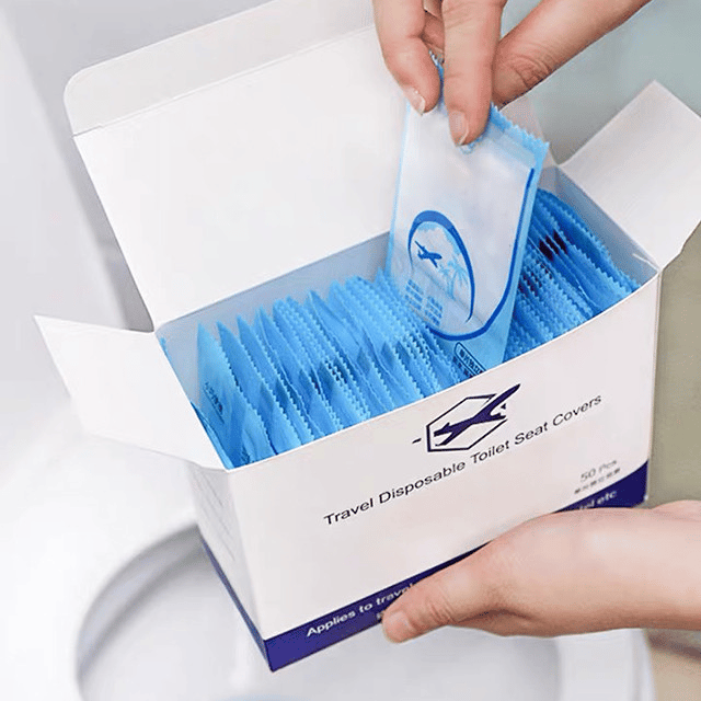 🎁2025 Hot Sale 49% OFF💥 Disposable Plastic Toilet Seat Cover - No Worry Of Public Toilet Anymore👋