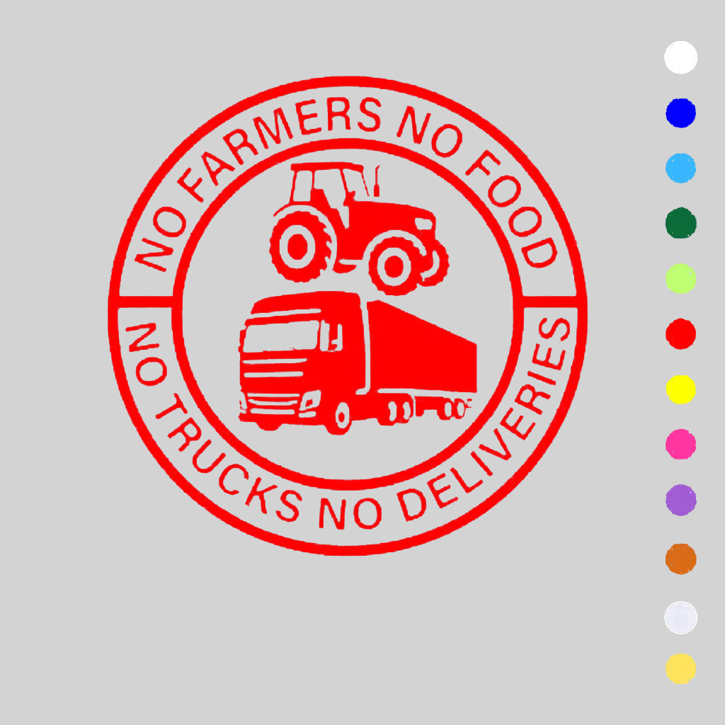 🚜 50% OFF NOW! ✨ No Farmers No Food Sticker – High-Quality Vinyl, Waterproof Decal & Easy to Apply 📦🌾