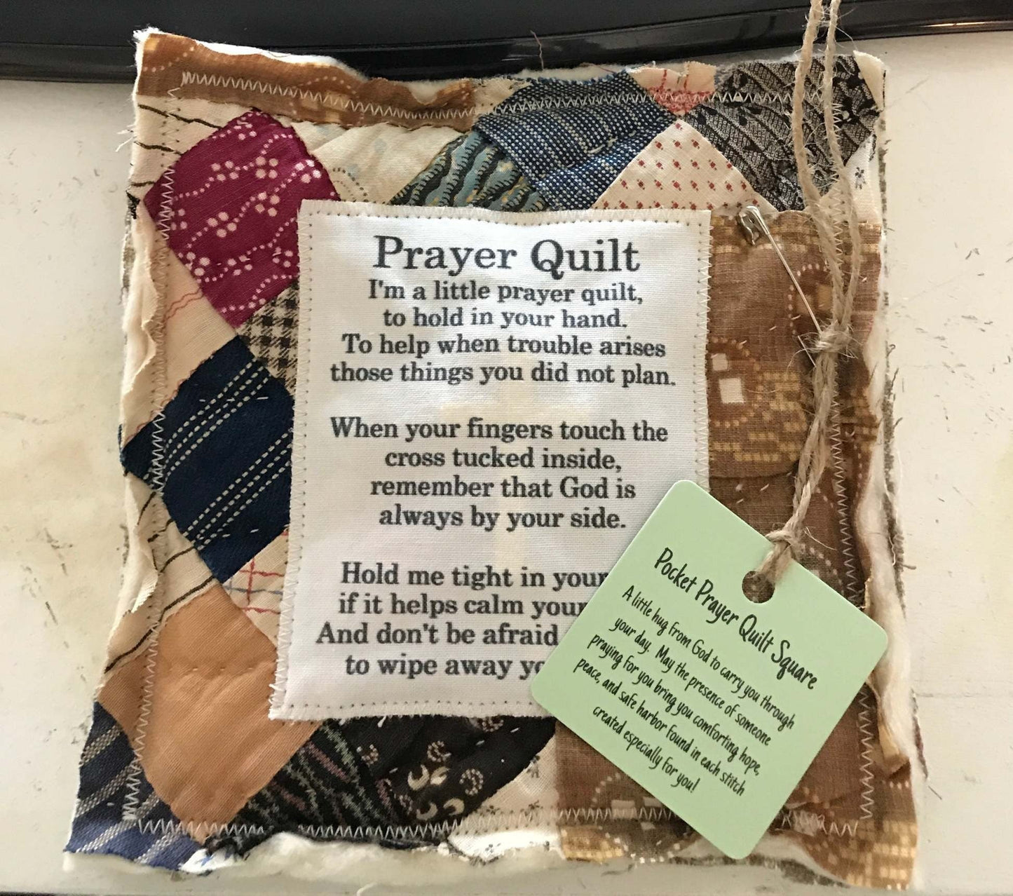 💥Final 3-hour Preferential Deal 💥🎁Handmade Prayer Quilt with cross inside