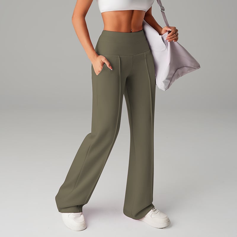 💗LAST DAY SALE 68% OFF⚡50K+ SOLD💕Women's Plain Loose Straight Leg Pants