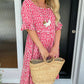 🎁2025 Big Sale 49% OFF🎁Round Neck Polka Dot Print Midi Dress