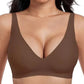 ⚡50K+ SOLD💕 Jelly Wireless Womens Comfortable Wireless Bras Push Up Bralettes Seamless Tshirts Bras Deep V Everyday Bras