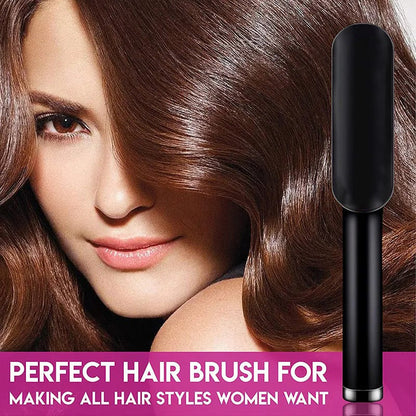 ✨Last Day Special Price £18.99!!💥Negative Ion Hair Straightener Styling Comb💇‍♀