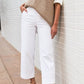 💥2025 HOT SALE💕Stretch Twill Cropped Wide Leg Pants