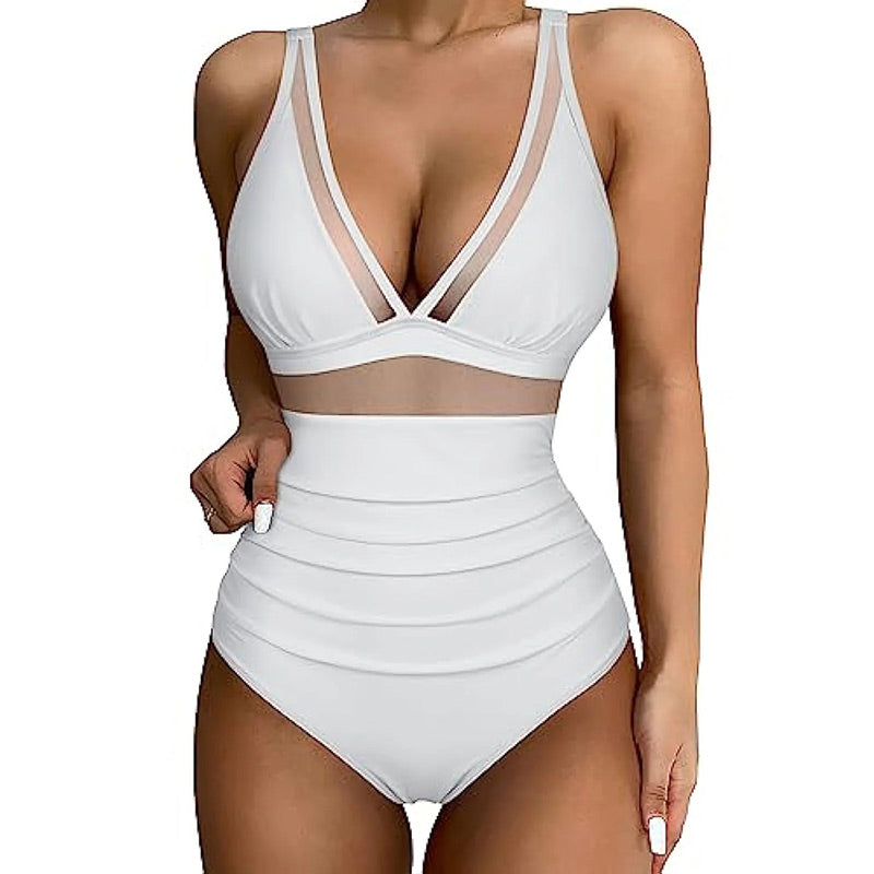 🏖️ Pre-Summer Sale 50% OFF🏝️Mesh Tummy Control Swimsuit🏝️3