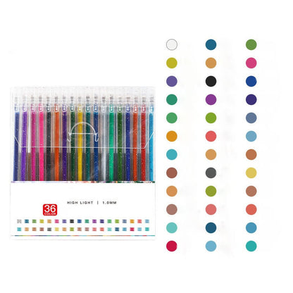 🎁 Glitter Gel Pen Set – Smooth Writing, 10 Colors & Quick-Dry Ink 🎨