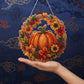 🔥2026 Hot Sale 50% OFF✨⚡ 50K+ SOLD! 🎁🍂 Fall Pumpkin Diamond Painting Wreath Hanging Ornament Complete DIY Kit